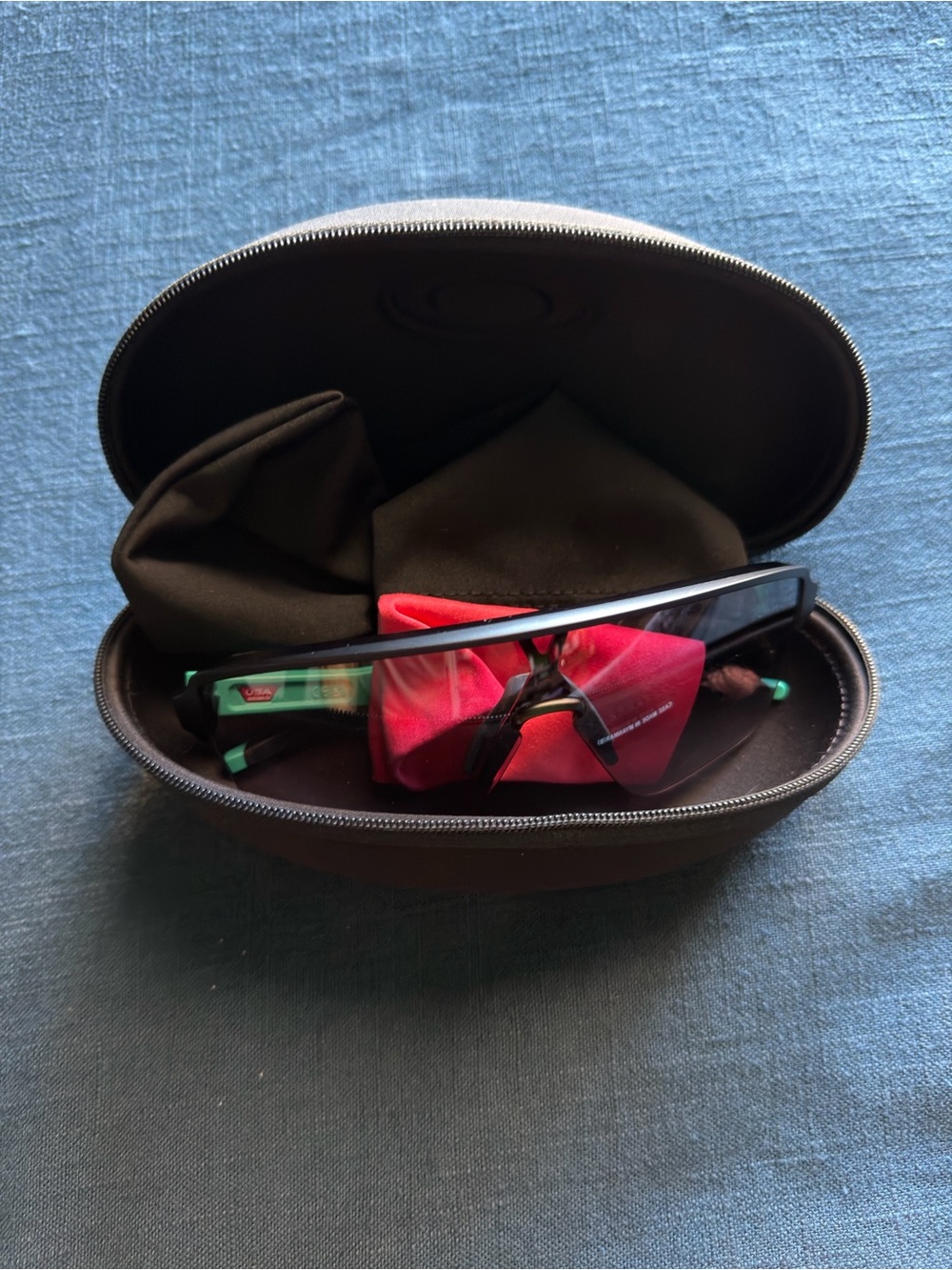 Oakley Corridor Sq Sunglasses in Black with Green Accents